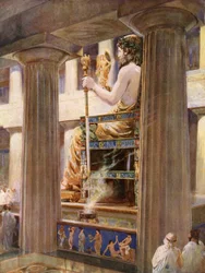 The Zeus of Pheidias, Loftiest Embodiment of Divinity in Art