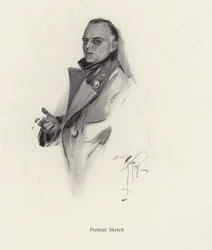 Portrait of a man smoking a cigarette