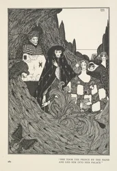 The Garden of Paradise. She Took the Prince by the Hand and Led Him into Her Palace
