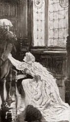 Illustration for the short story The Lazy Tour of Two Idle Apprentices from The Christmas Books by Charles Dickens