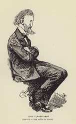 Lord Clanricarde, sketch in the House of Lords