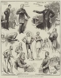 Sketches during the Cloture Debate in the House of Commons
