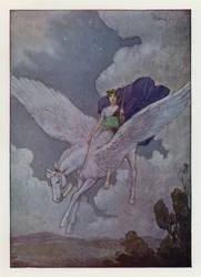 Bellerophon and his silver-winged horse