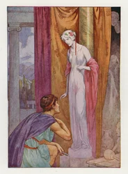 Pygmalion and the Sculpture