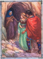 They came to a cave by the sea (from Diarmud and Grania)