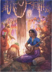 They Came with Garlands, Lamps and Music. From the King