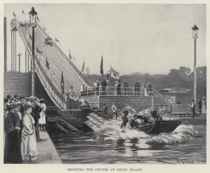Shooting the Chutes at Coney Island