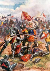 King Henry V Fights with Heroic Valour. Battle of Agincourt