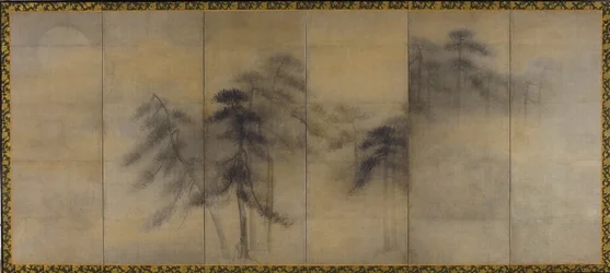Pine Trees in Moonlight