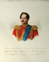 Portrait of General Yegor Fyodorovich Meiendorf 1794-1879 From the Album of the Imperial Horse Guards, 1846-1849