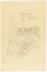 Plan, Project de Lotillement, rue Gros and rue de la Fontaine, Paris