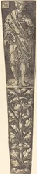 Dagger Sheath with Gentleman Holding a Parrot