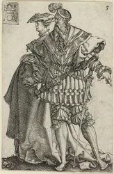 Dancing Couple (plate five from The Large Wedding-Dancers)