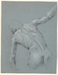 Bent Male Model, Seen from the Back