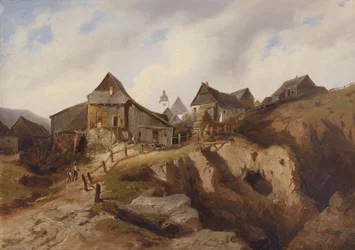 Village Near Altenberg