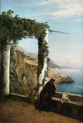 Monk on the Coast of Amalfi