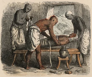Ancient Egypt: Wrapping of the Mummy, 1866