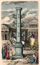Ancient Rome: Forum Romanum, Column to commemorate a victory