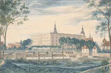 View of the Dessau Castle from the East