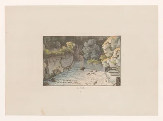 View of a Waterfall in Orbe (Views of Switzerland)