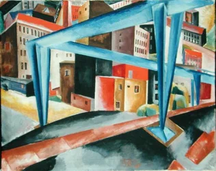Viaduct in Front of the Vorsetzen in Hamburg, 1921