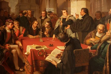 Religious Discussion in Marburg Castle (detail)