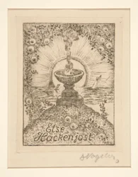 Bookplate: Else Hackenjost