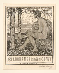 Bookplate: Ex Libris Hermann Gocht