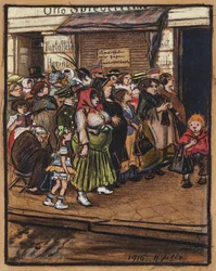 Potato queue, 1916.