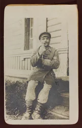First World War: the Ukraine in the years 1914-1916 during the invasion of the German army. Portrait of a man