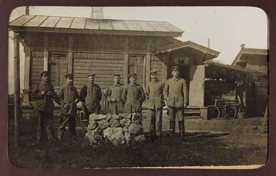 First World War: Ukraine in the years 1914-1916 during the invasion of the German army. Portrait of a group