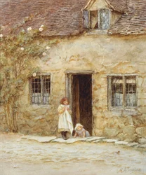 At the Cottage Door