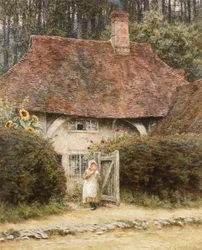 At the Cottage Gate