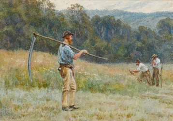 Cutting Hay in the Surrey Hills