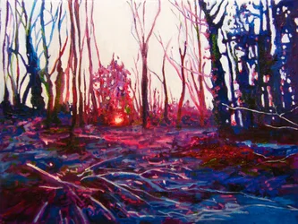 Sunset on Frosted Field, 2009