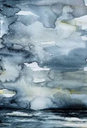 Moody Sea Horizon