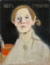 Self-Portrait, Black Background