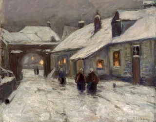 Winter Village Street