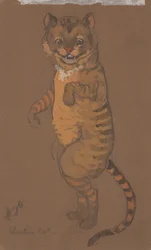 Cheshire Cat (costume design for Alice-in-Wonderland, 1915)