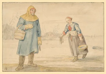 Peasant Couple on the Ice