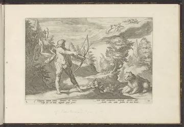 Arcas Aiming His Arrow at Callisto (Ovid