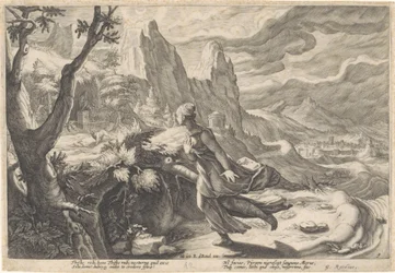 Thisbe Fleeing from the Lioness