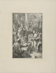 Christ Before Caiaphas, plate four from The Passion of Christ