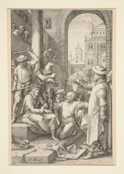 Christ Crowned with Thorns, from The Passion, #7 in a series of 12 engravings
