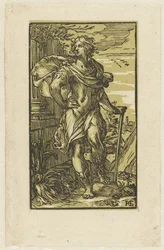 Young Man with Walking Stick