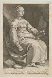 Clio, Plate 4 of the Series "Nine Muses"