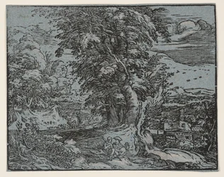 Landscape with a Shepherd Couple