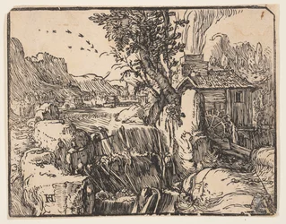Landscape with a Waterfall