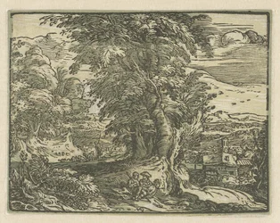 Landscape with Seated Couple