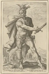 Mucius Scaevola, Plate 3 of the Series 